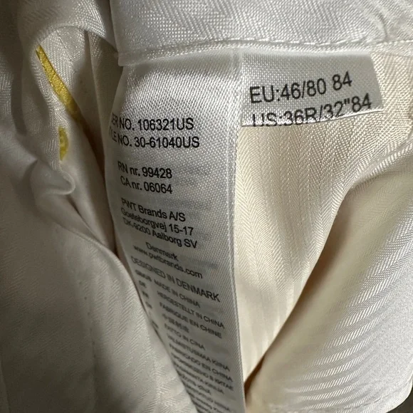 Men's Elegant Light Pink Suit Set US 36R jacket/ pant waist 32 length 39” - Picture 7 of 7